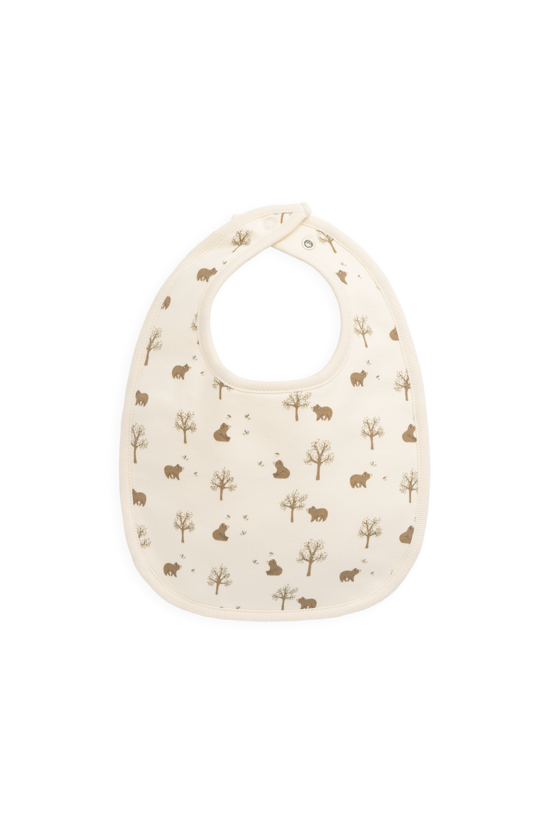 Organic Cotton Bib - Honey Bear Cloud Childrens Bib from Jamie Kay NZ