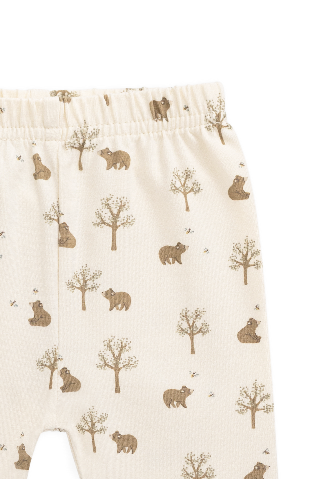 Organic Cotton Everyday Legging - Honey Bear Cloud Childrens Legging from Jamie Kay NZ