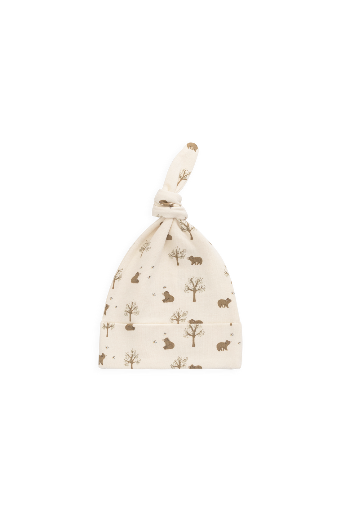 Organic Cotton Knot Beanie - Honey Bear Cloud Childrens Beanie from Jamie Kay NZ