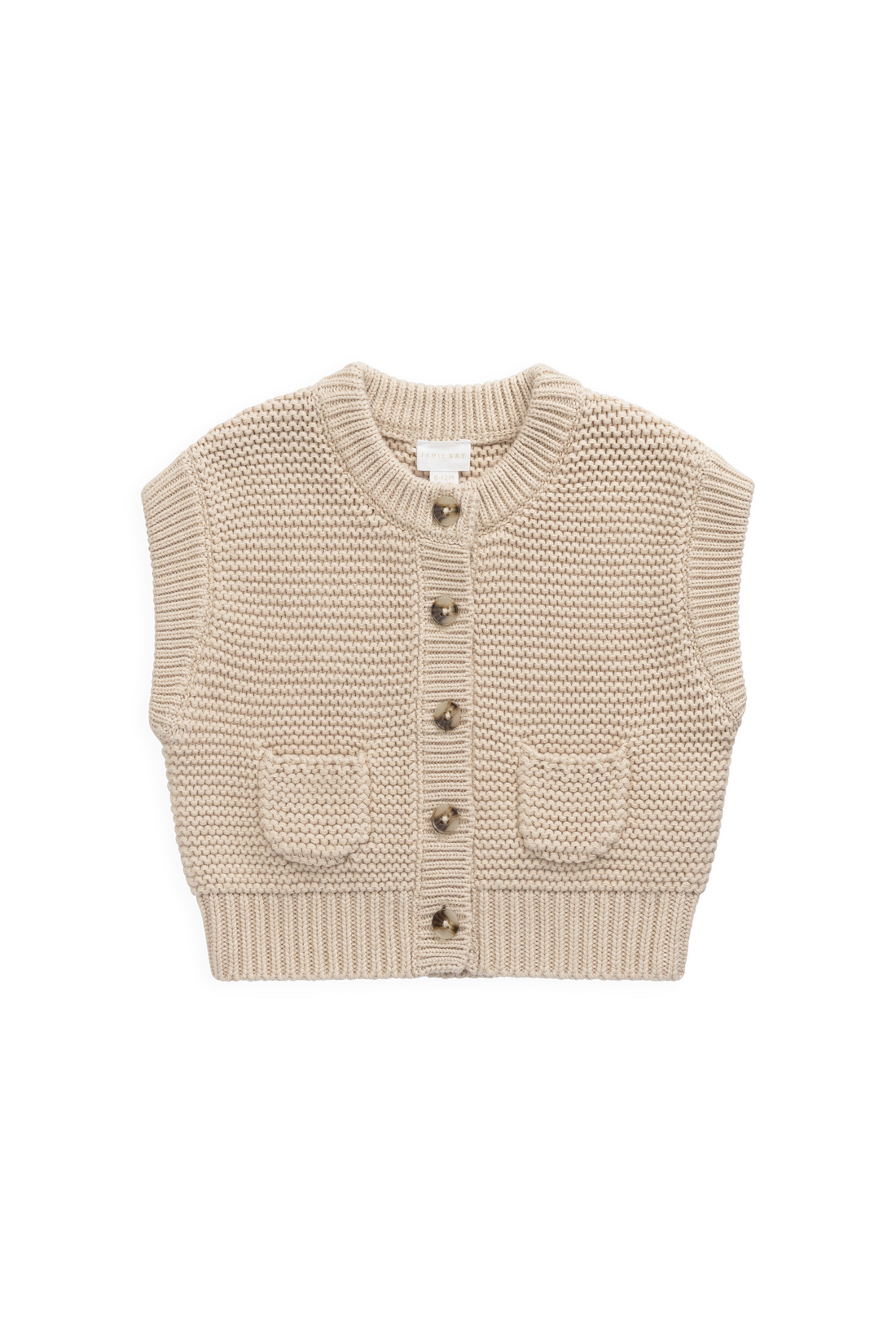 Rome Knit Vest - Oat Marle – Jamie Kay NZ