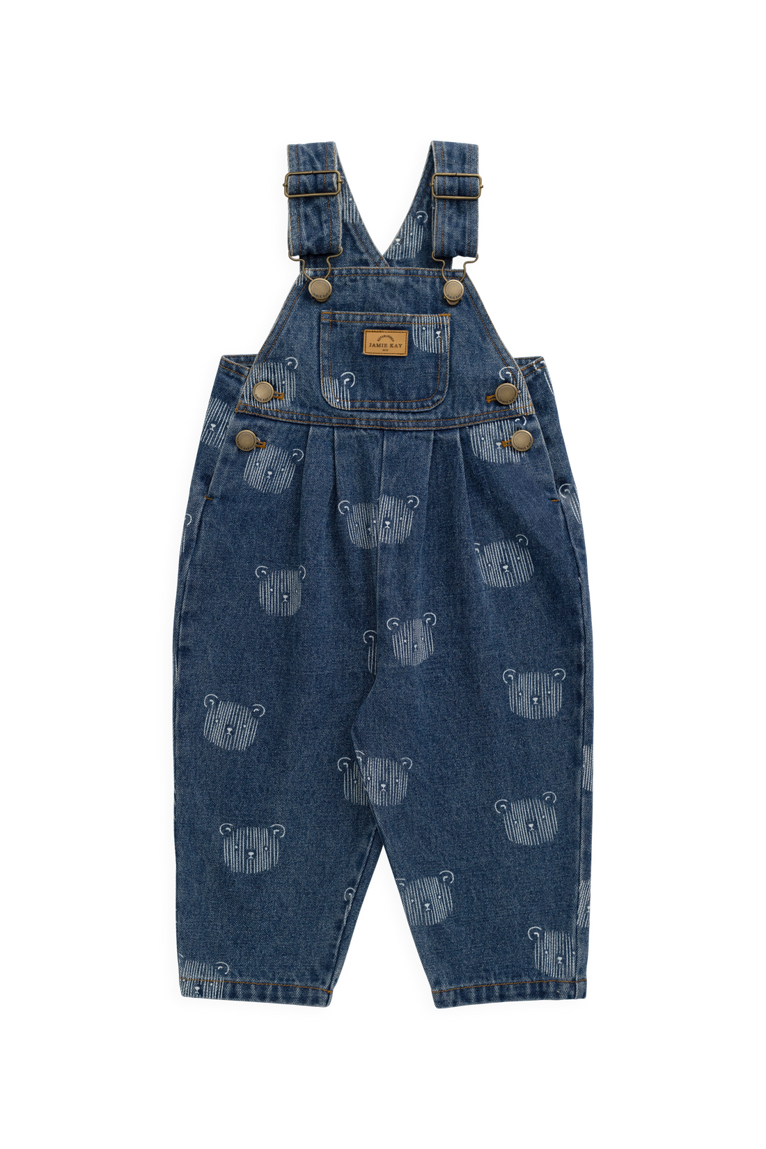 Wilson Overall - Teddy Face Denim Childrens Overall from Jamie Kay NZ