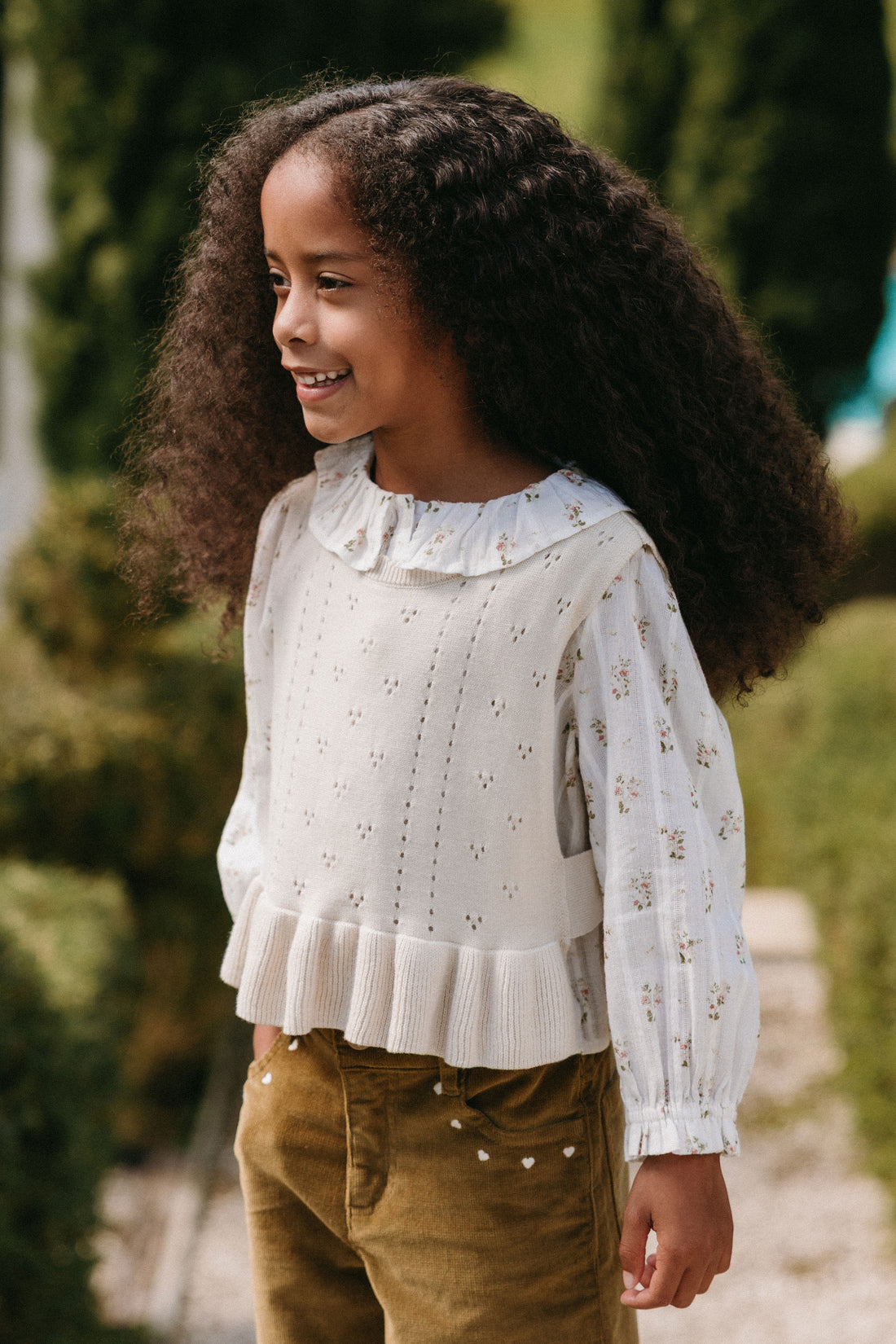 Erica Knitted Top - Vanilla Childrens Top from Jamie Kay NZ