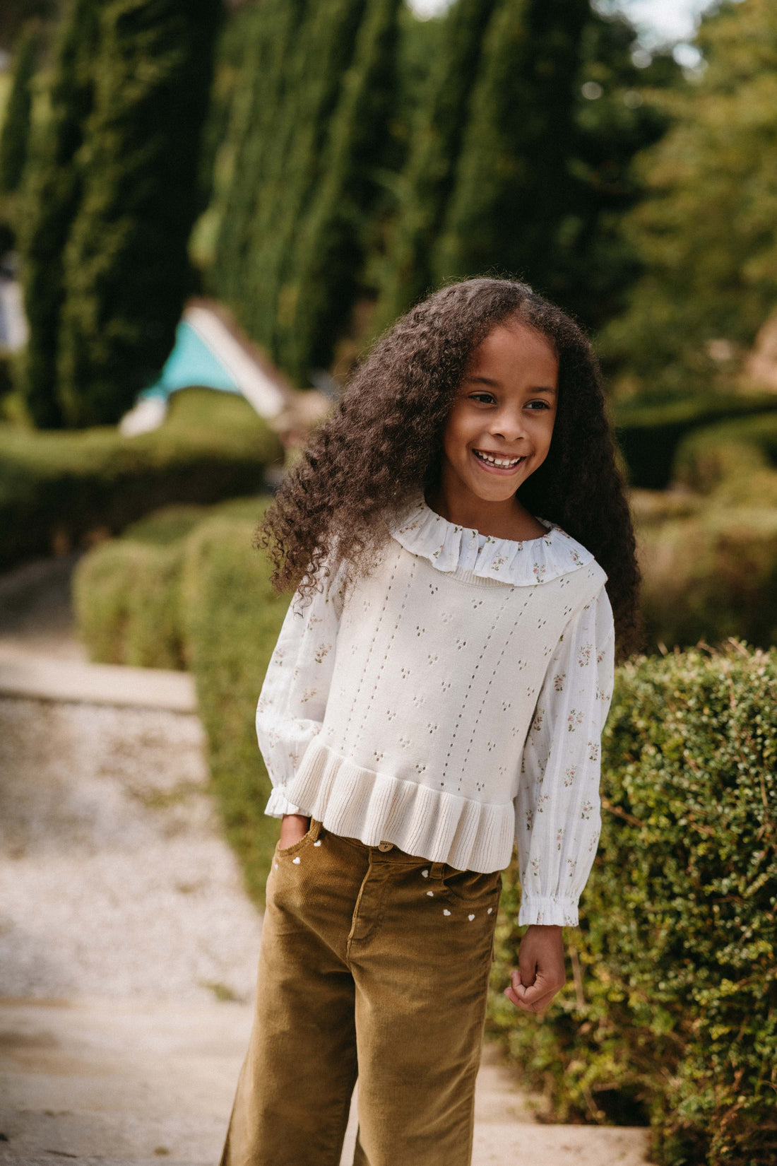 Organic Cotton Brynlee Top - Josepha Egret Childrens Top from Jamie Kay NZ