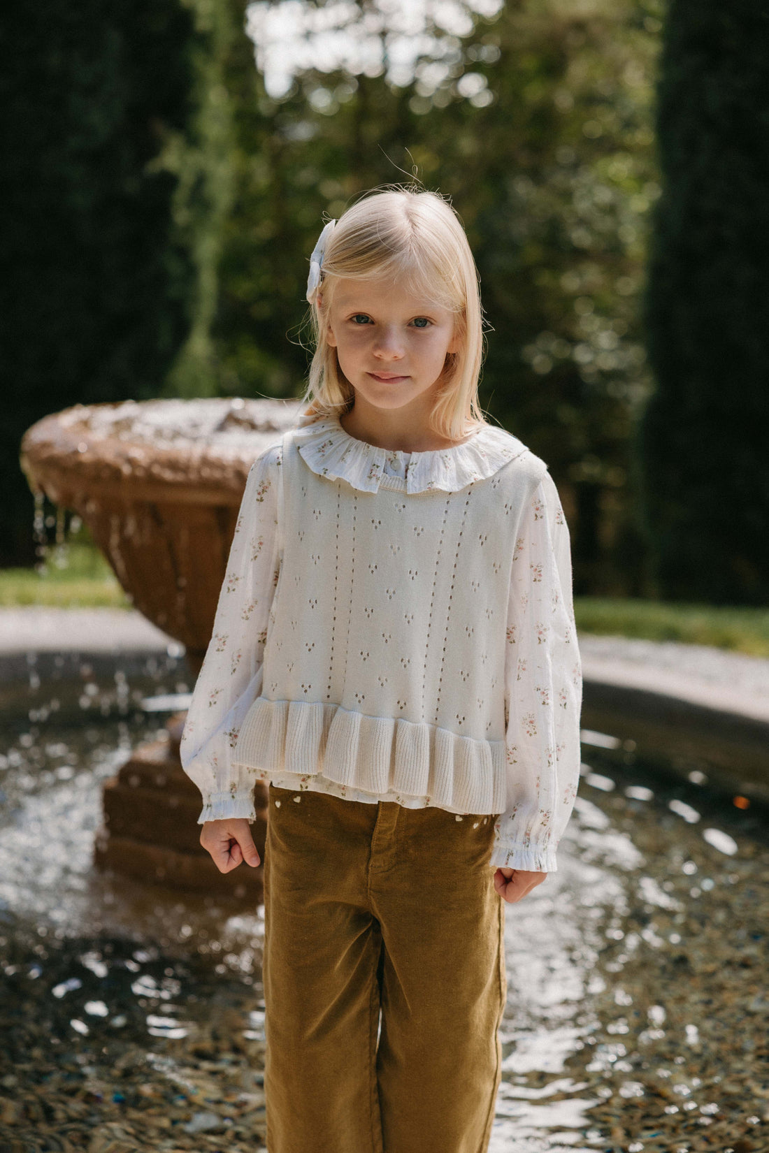 Organic Cotton Brynlee Top - Josepha Egret Childrens Top from Jamie Kay NZ