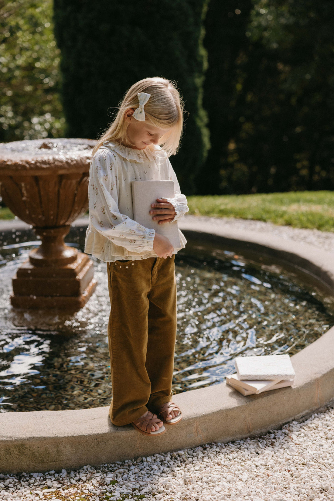Organic Cotton Brynlee Top - Josepha Egret Childrens Top from Jamie Kay NZ