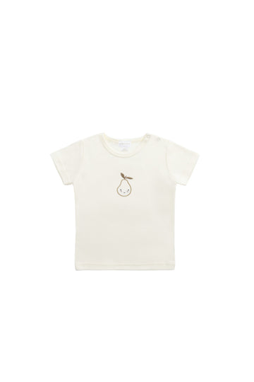 Aude Pima Cotton Tee - Milk Pear Childrens Top from Jamie Kay NZ