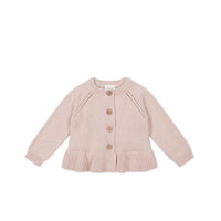 Ava Cardigan - Shell Pink Childrens Cardigan from Jamie Kay NZ