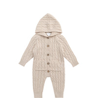 Benjamin Onepiece - Oatmeal Marle Childrens Onepiece from Jamie Kay NZ