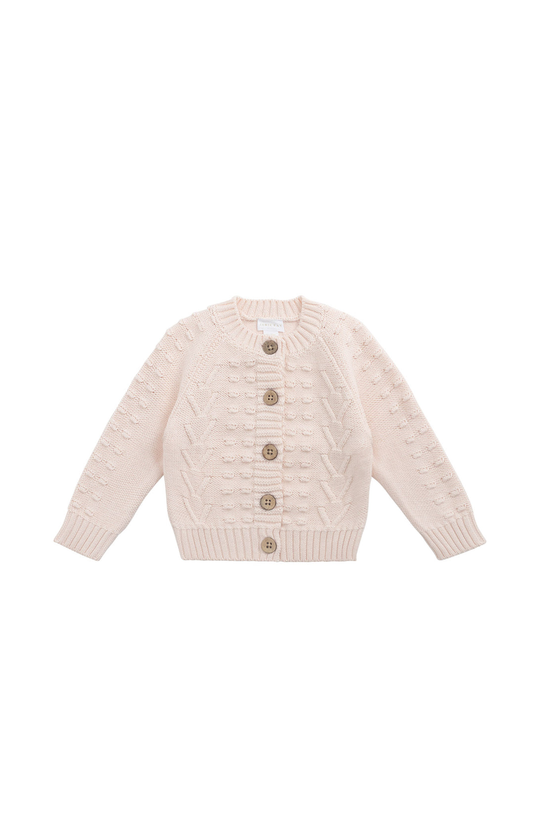 Cable Knitted Jumper - Ballet Pink Childrens Jumper from Jamie Kay NZ