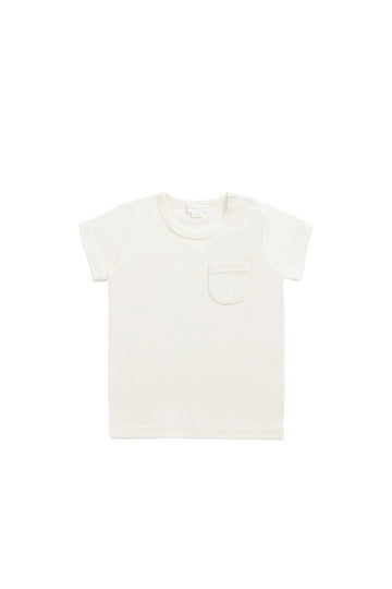 Cameron Pima Cotton Tee - Cloud Childrens Top from Jamie Kay NZ