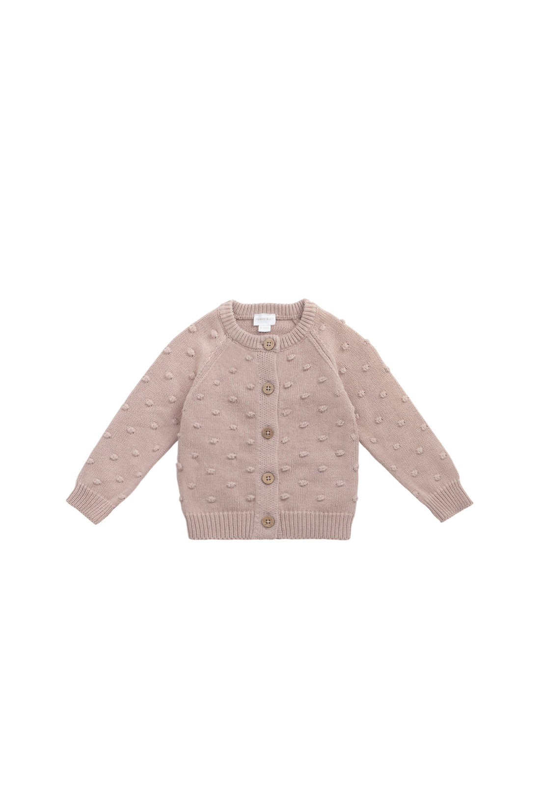 Dotty Cardigan - Dusky Rose Childrens Cardigan from Jamie Kay NZ