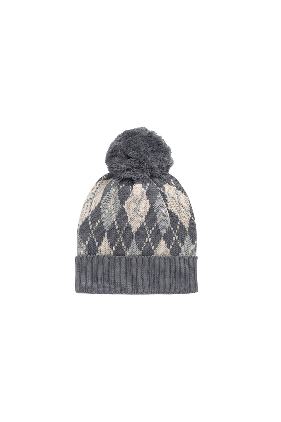 Enzo Hat - Enzo Jacquard - Lava Smoke Childrens Beanie from Jamie Kay NZ