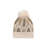 Enzo Hat - Enzo Jacquard Oatmeal Marle Childrens Beanie from Jamie Kay NZ