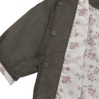 Esther Corduroy Jacket - Khaki/Selena Blush Childrens Jacket from Jamie Kay NZ