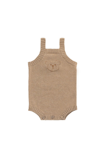 Ethan Playsuit - Toffee Marle Childrens Playsuit from Jamie Kay NZ