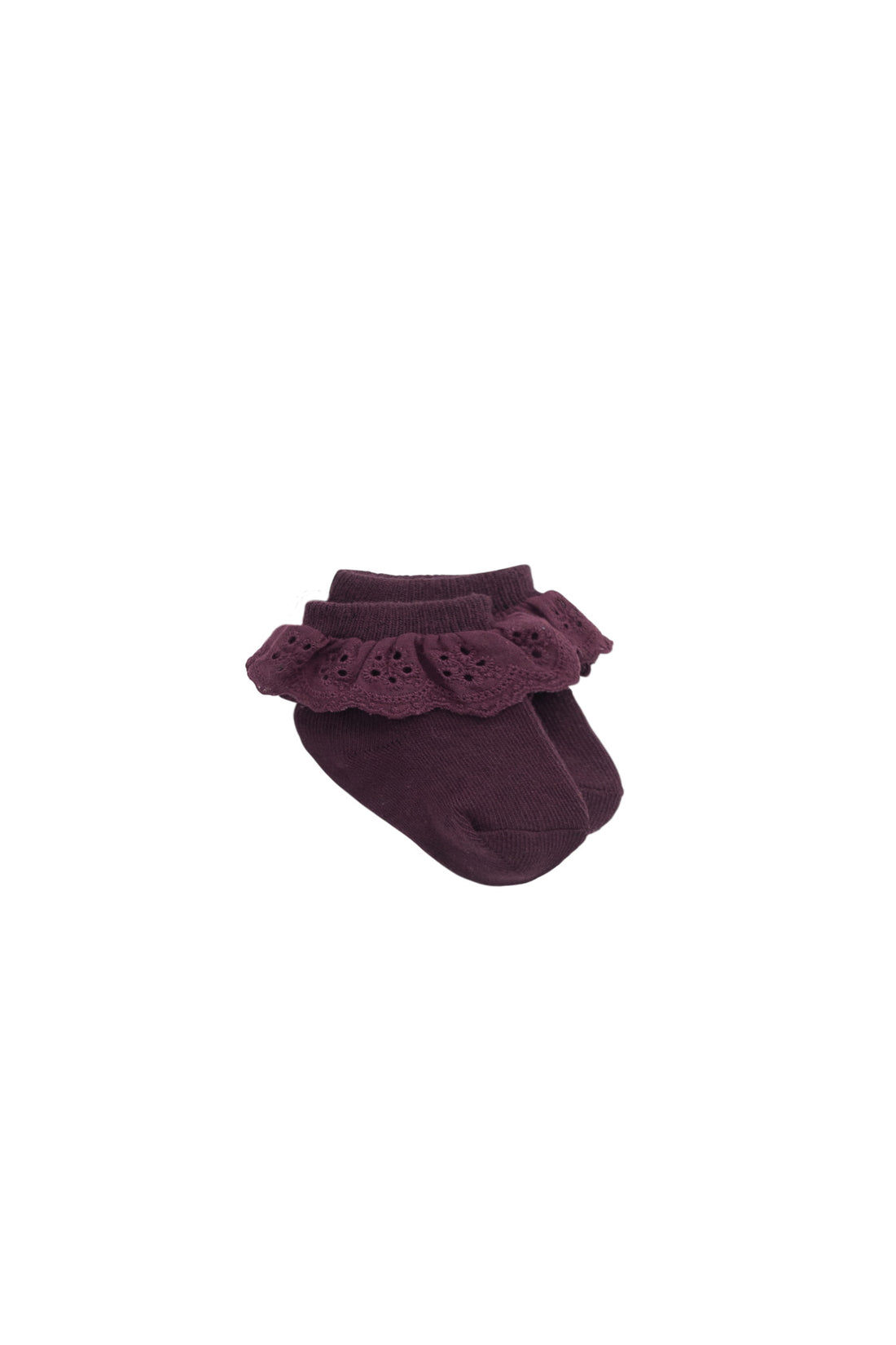 Frill Ankle Sock - Fig Childrens Socks from Jamie Kay NZ