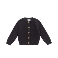 Louis Cardigan - Coal Childrens Cardigan from Jamie Kay NZ