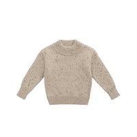 Matthew Jumper - Malt Fleck Childrens Jumper from Jamie Kay NZ