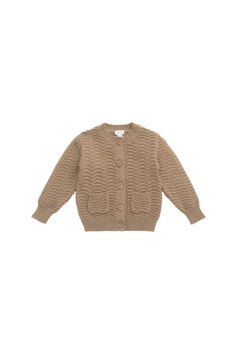 Maverick Cardigan - Toffee Marle Childrens Cardigan from Jamie Kay NZ