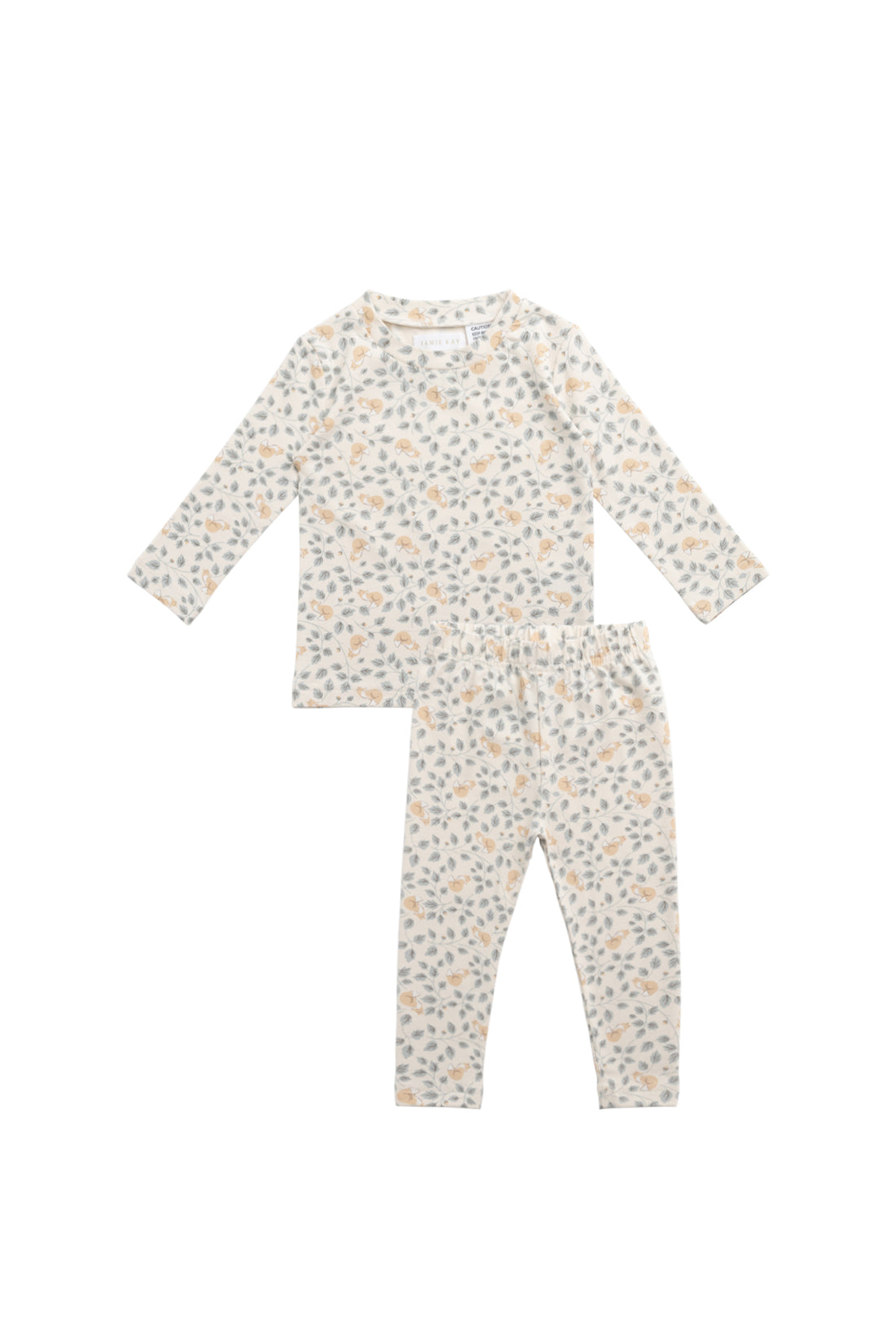 Organic Cotton Avis Long Sleeve Pyjama Set - Freddie Fox Childrens Pyjama from Jamie Kay NZ