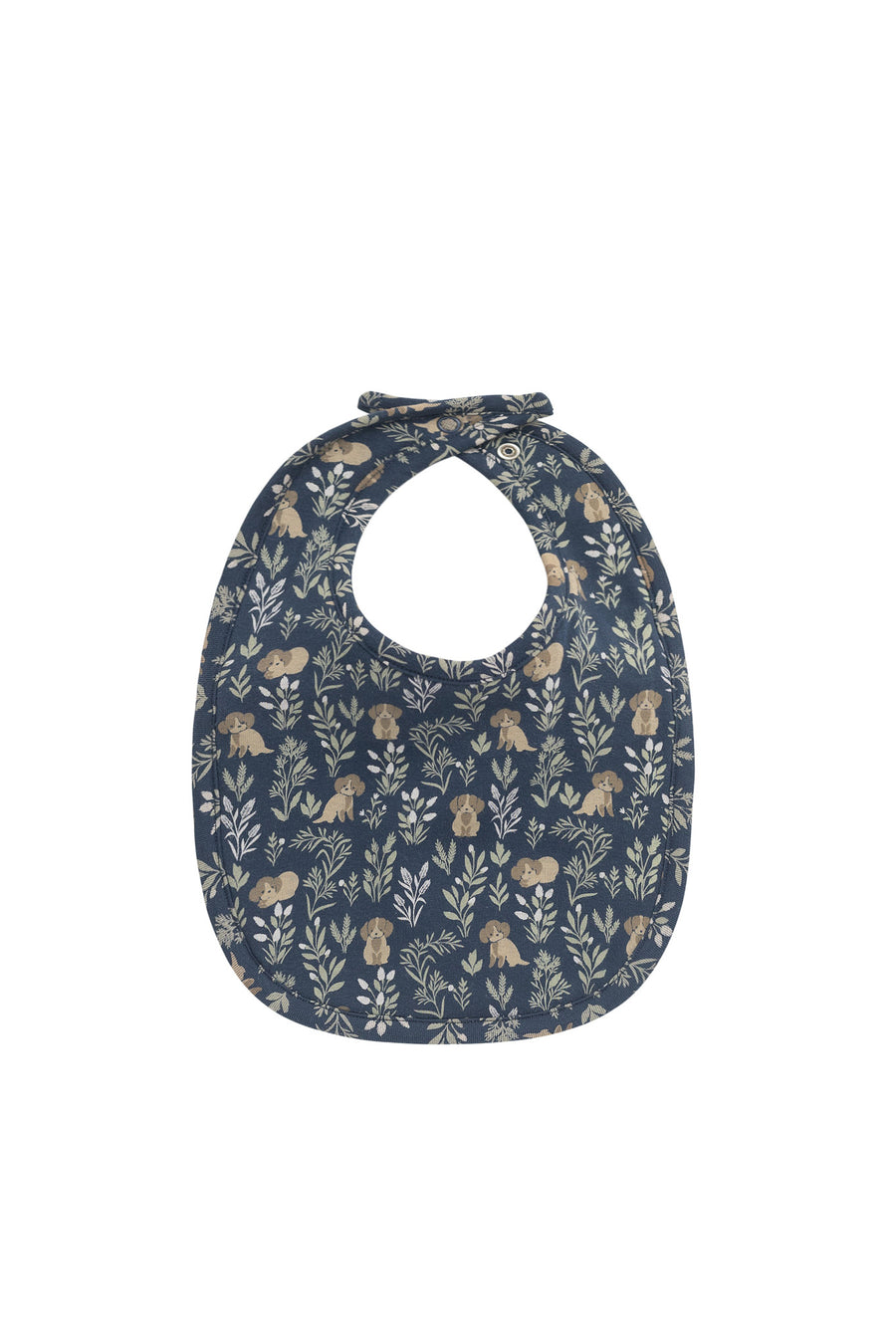 Organic Cotton Bib - Charlie's Backyard Navy Childrens Bib from Jamie Kay NZ