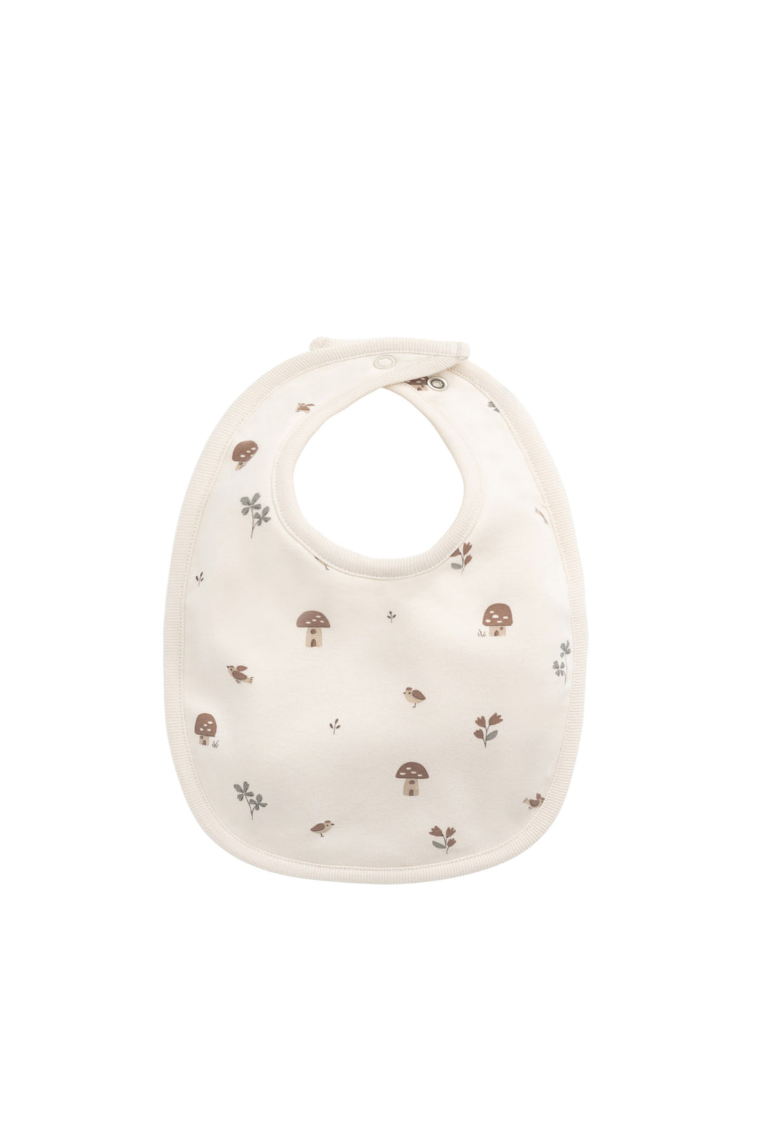 Organic Cotton Bib - Le Champignon Childrens Bib from Jamie Kay NZ