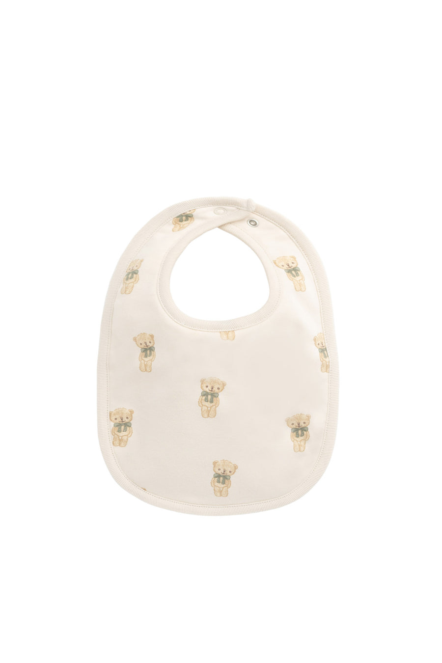 Organic Cotton Bib - Little Ted Childrens Bib from Jamie Kay NZ