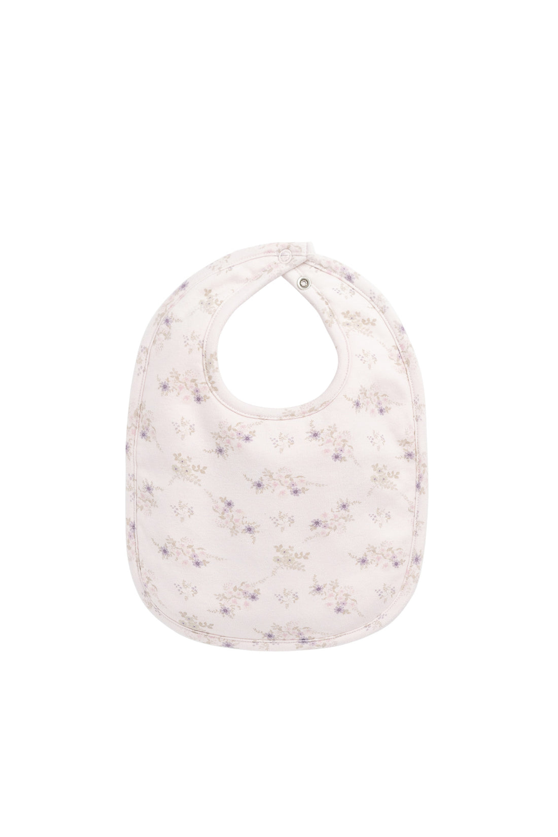 Organic Cotton Bib - Sweet Pea Floral Childrens Bib from Jamie Kay NZ