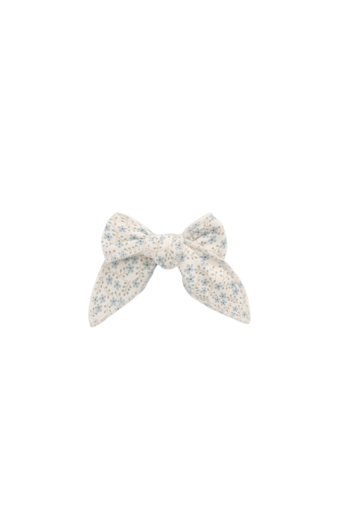 Organic Cotton Bow - Adnola Floral Childrens Hair Bow from Jamie Kay NZ