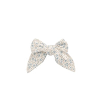 Organic Cotton Bow - Adnola Floral Childrens Hair Bow from Jamie Kay NZ