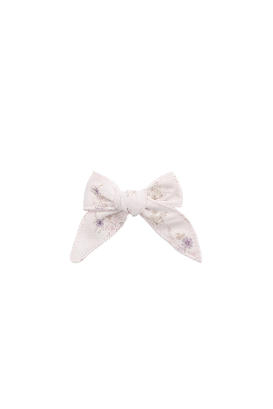 Organic Cotton Bow - Sweet Pea Floral Childrens Bow from Jamie Kay NZ