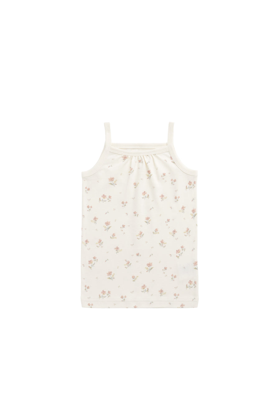 Organic Cotton Casey Top - Emilia Egret Childrens Singlet from Jamie Kay NZ