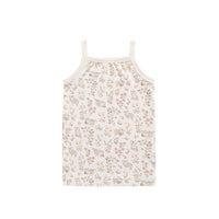 Organic Cotton Casey Top - Moons Woolen Ball Childrens Singlet from Jamie Kay NZ