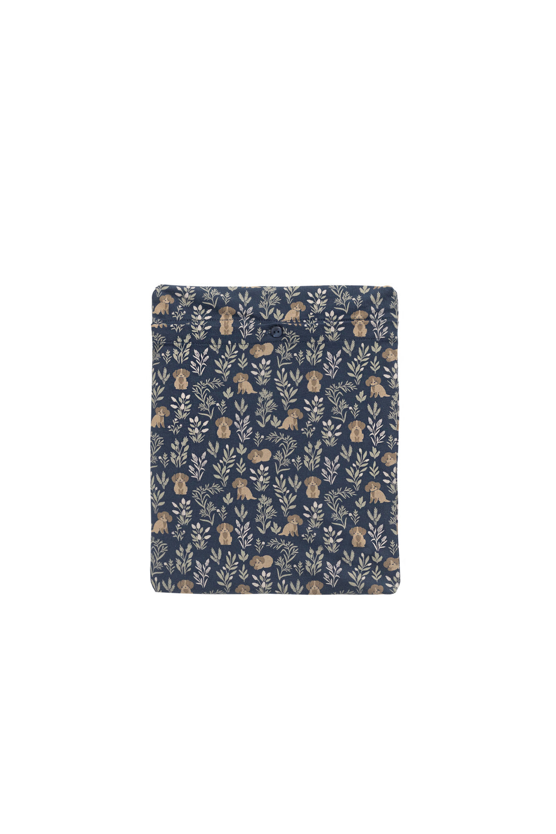 Organic Cotton Cot Sheet - Charlie's Backyard Navy Childrens Accessories from Jamie Kay NZ