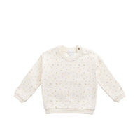 Organic Cotton Damien Sweatshirt - Briella Whisper Childrens Top from Jamie Kay NZ