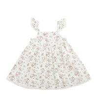 Organic Cotton Elodie Dress - Selena Blush Childrens Dress from Jamie Kay NZ