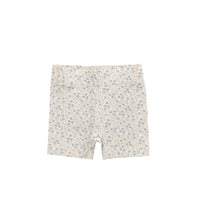 Organic Cotton Everyday Bike Short - Adnola Floral Childrens Short from Jamie Kay NZ