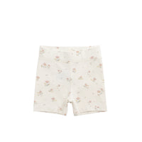 Organic Cotton Everyday Bike Short - Emilia Egret Childrens Short from Jamie Kay NZ