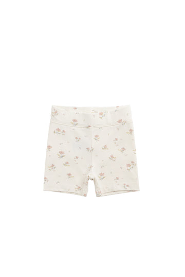 Organic Cotton Everyday Bike Short - Emilia Egret Childrens Short from Jamie Kay NZ