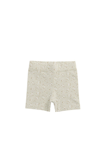 Organic Cotton Everyday Bike Short - Lulu Honeydew Childrens Short from Jamie Kay NZ