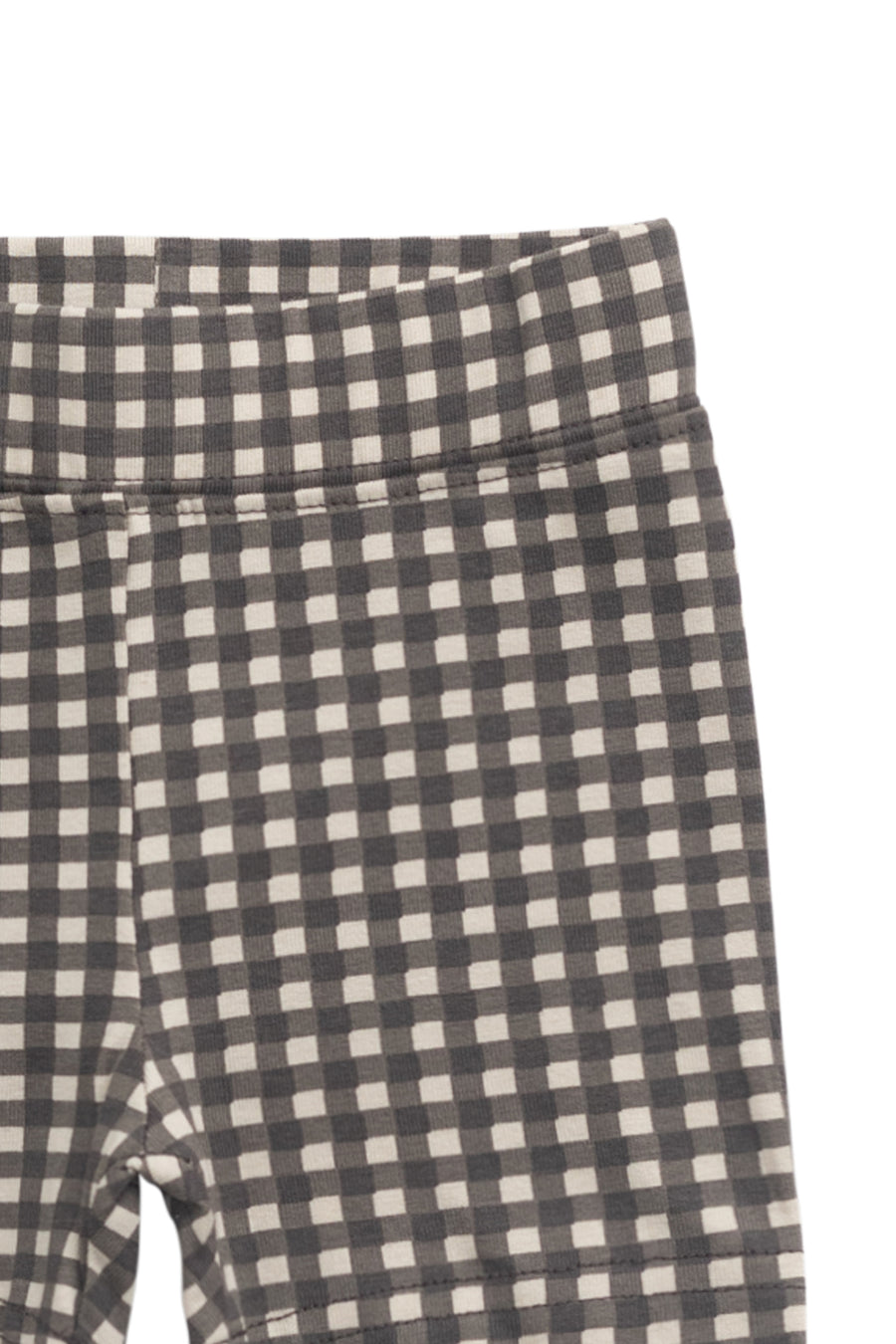 Organic Cotton Everyday Bike Short - Mini Gingham Bistre Childrens Short from Jamie Kay NZ