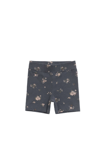 Organic Cotton Everyday Bike Short - Petite Fleur Lava Childrens Short from Jamie Kay NZ