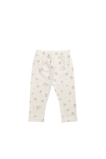 Organic Cotton Everyday Legging - Emilia Egret Childrens Legging from Jamie Kay NZ