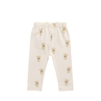 Organic Cotton Everyday Legging - Little Ted Childrens Legging from Jamie Kay NZ