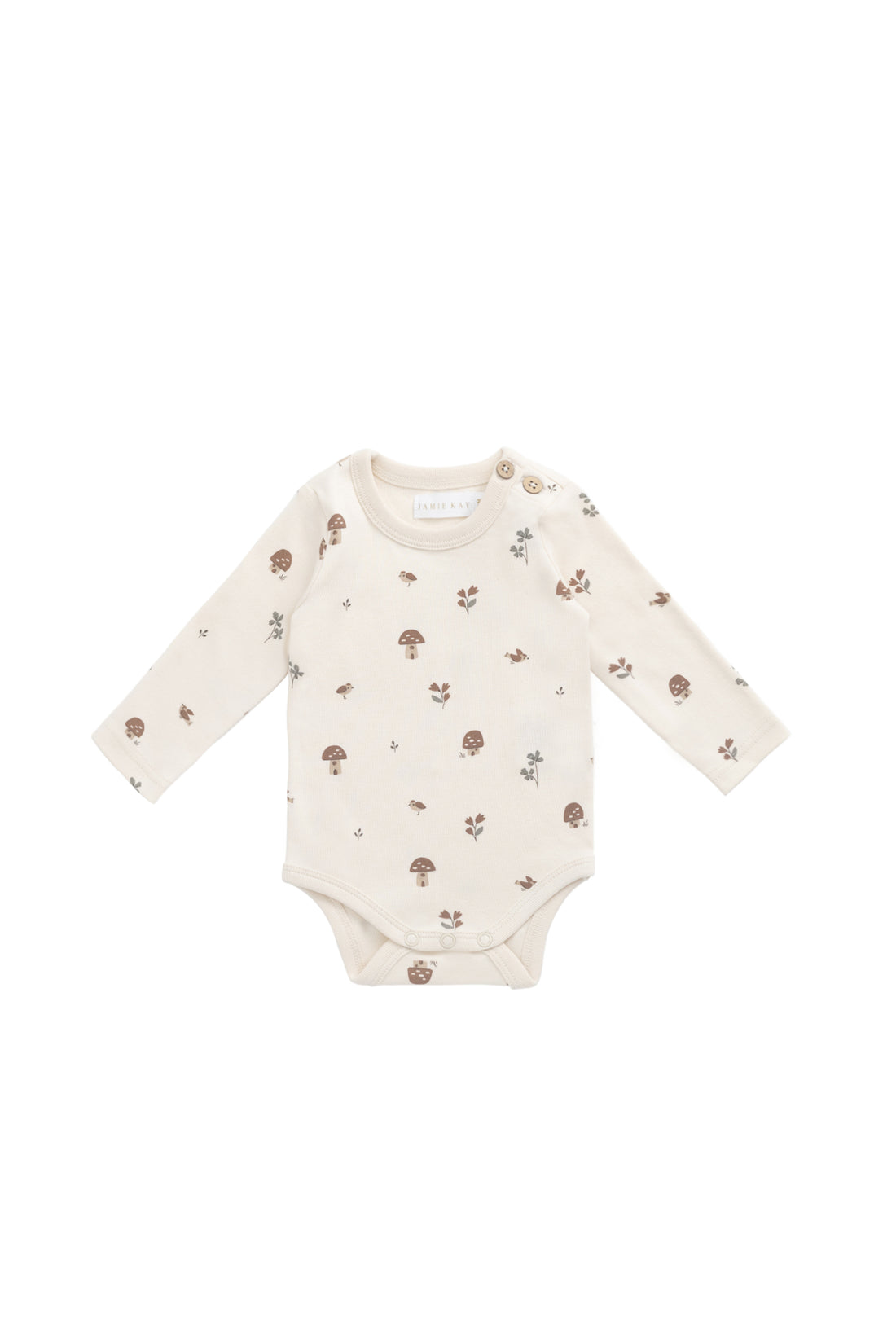 Organic Cotton Fernley Bodysuit - Le Champignon Childrens Bodysuit from Jamie Kay NZ