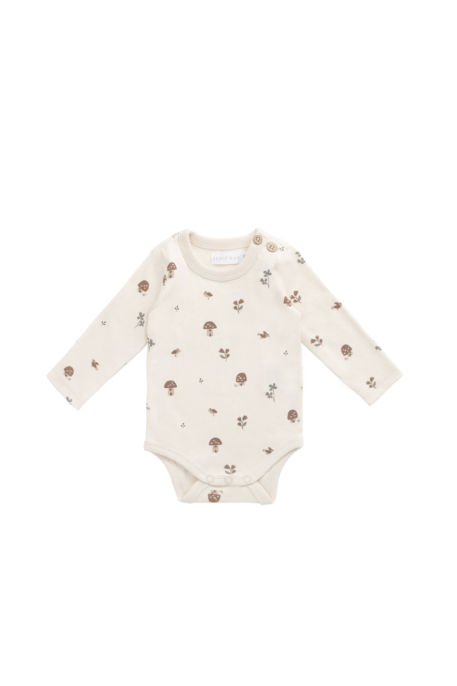 Organic Cotton Fernley Bodysuit - Le Champignon Childrens Bodysuit from Jamie Kay NZ