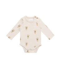 Organic Cotton Fernley Bodysuit - Little Ted Childrens Bodysuit from Jamie Kay NZ