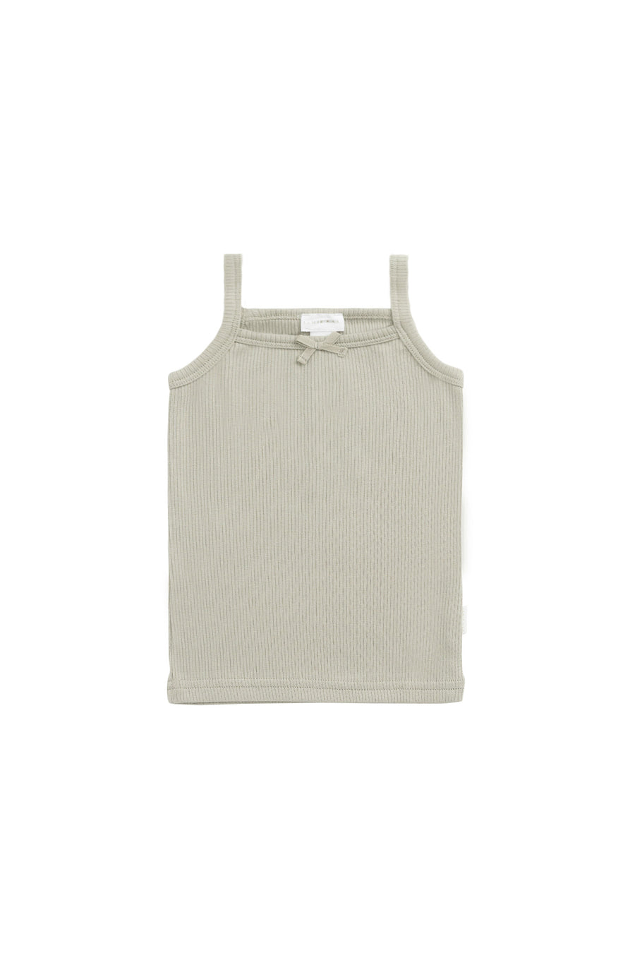 Organic Cotton Fine Rib Singlet - Mist Childrens Singlet from Jamie Kay NZ