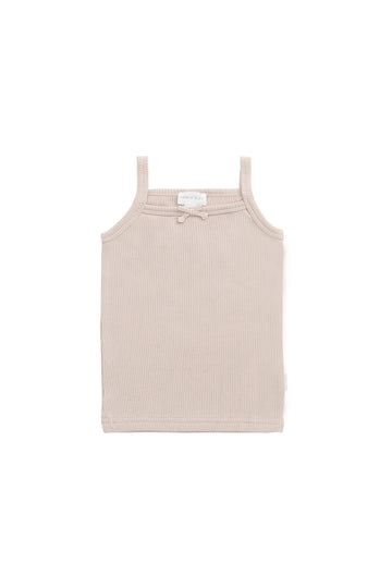 Organic Cotton Fine Rib Singlet - Pillow Childrens Singlet from Jamie Kay NZ