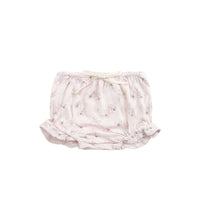 Organic Cotton Frill Bloomer - Sweet Pea Floral Childrens Bloomer from Jamie Kay NZ